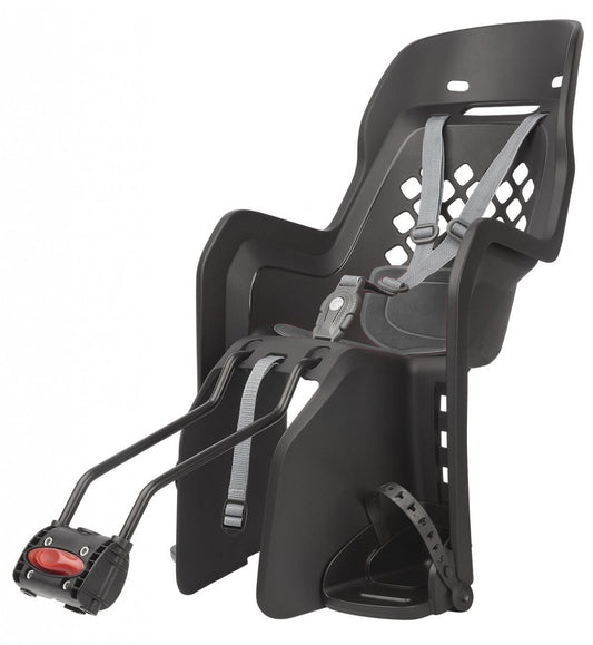 Porte-Bébé "Joy FF 29" Fixation Cadre avec Barre de Rehausse Gris Foncé
