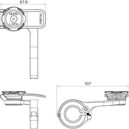 Quad Lock PRO 360° V2 – Support Vélo