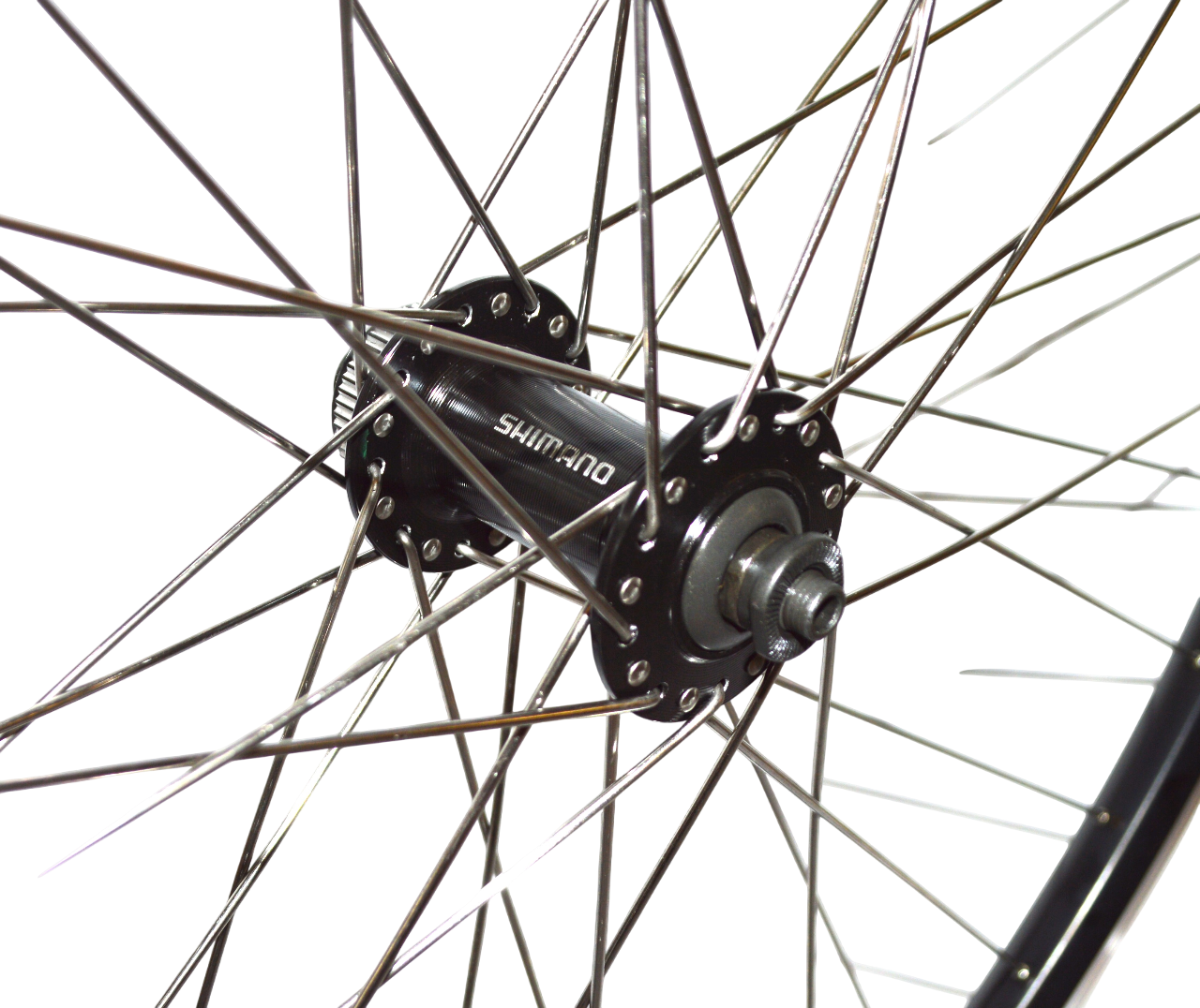 Roue AV 28" Disque Centerlock Double Paroi Moyeu Shimano à Blocage