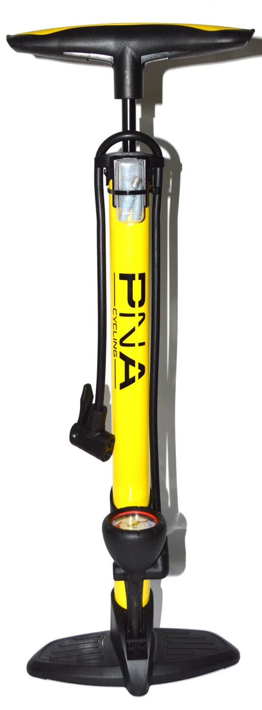 POMPE A PIED P&A COLOR MANO ACIER JAUNE