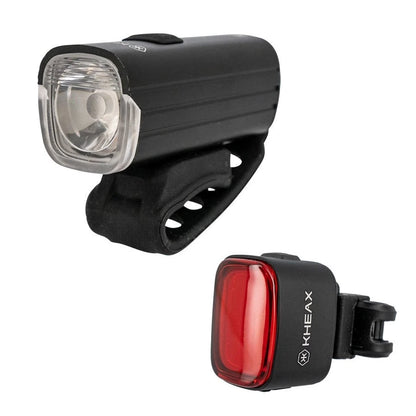 ECLAIRAGE VELO AV+AR RECHARG. KHEAX RANA/MAÏA 400/70L FIXATION CINTRE LED