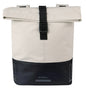 Basil Cove — Sacoche Arrière Double Blanc Cassé/Noir 28-32L
