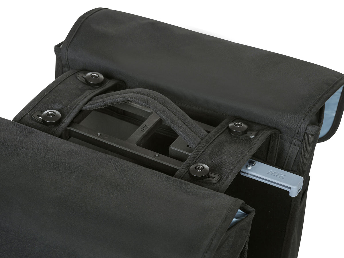 Sacoche double BASIL "Go", 32L, solid black