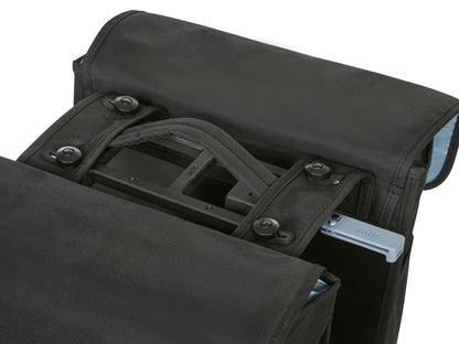 Sacoche double BASIL "Go", 32L, solid black