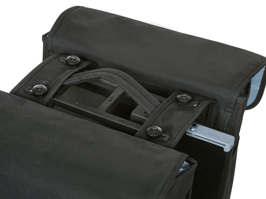 Sacoche double BASIL "Go", 32L, solid black