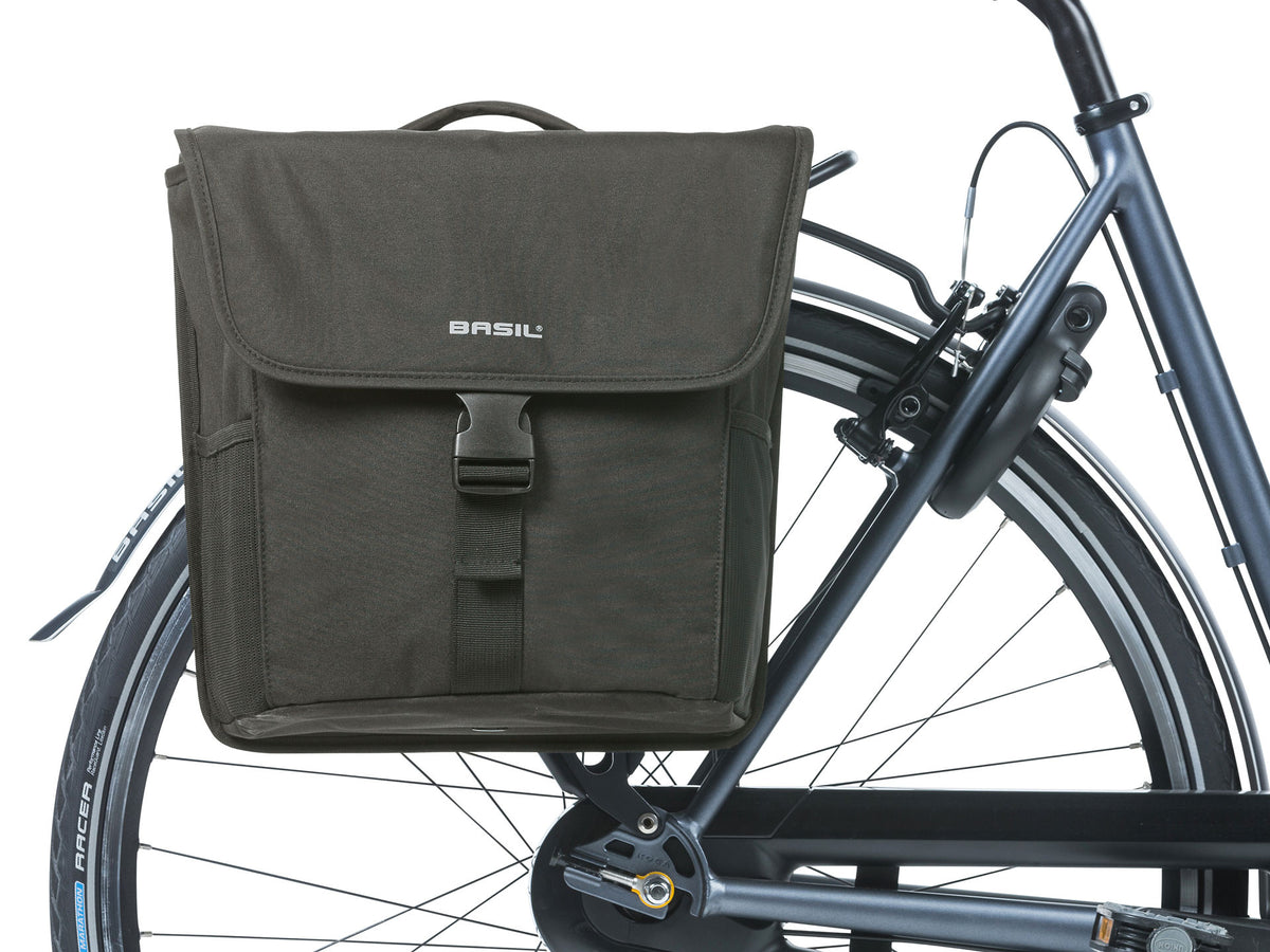 Sacoche double BASIL "Go", 32L, solid black