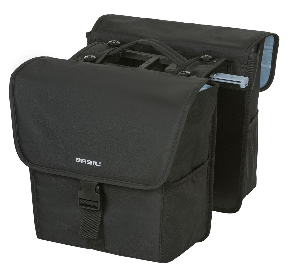 Sacoche double BASIL "Go", 32L, solid black