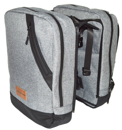EXS - Sacoche Arrière Double / Sac à Dos Noir-Gris