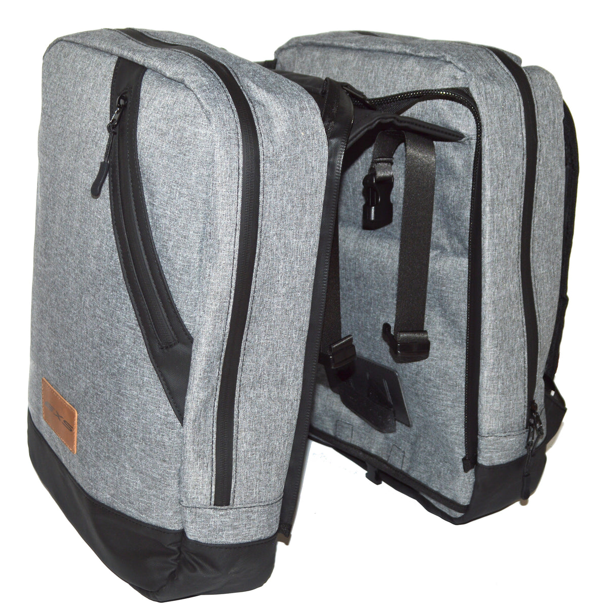 EXS - Sacoche Arrière Double / Sac à Dos Noir-Gris