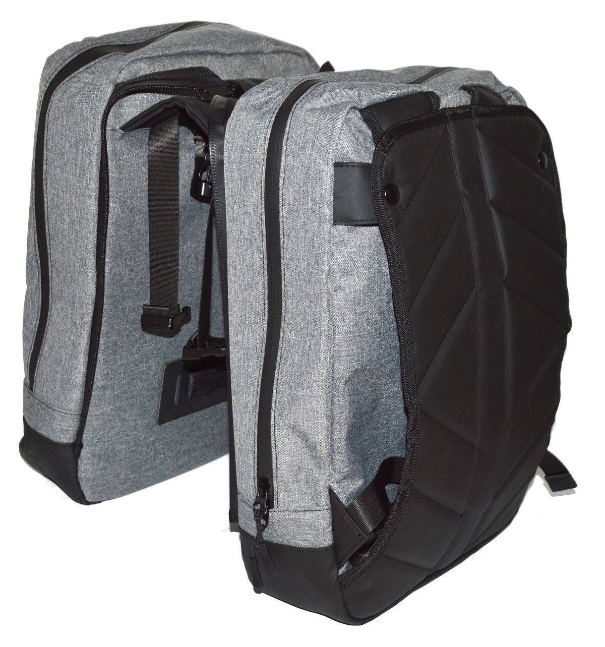 EXS - Sacoche Arrière Double / Sac à Dos Noir-Gris