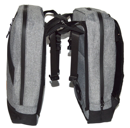 EXS - Sacoche Arrière Double / Sac à Dos Noir-Gris