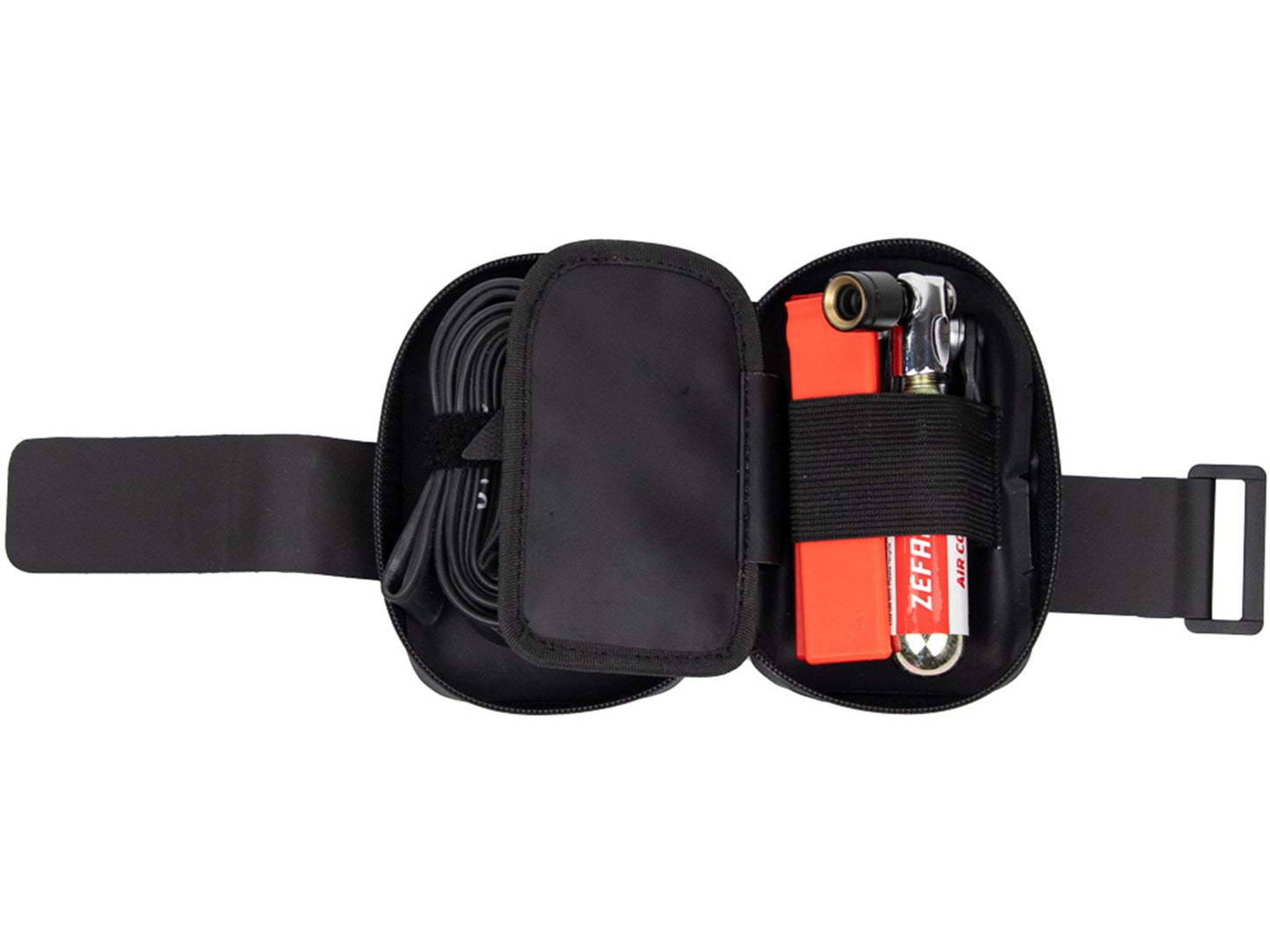 SACOCHE DE SELLE VELO ZEFAL Z ROAD PACK NOIR ETANCHE FIXATION VELCRO (L 80 x L 120 x h 35mm - 0.35LITRE) CHARGE MAXI 1kgs
