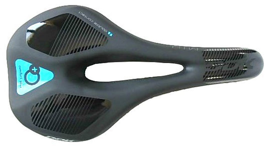 SELLE CONFORT+ VTT/VAE MIXTE 274X144MM NOIR/BLEU DDK