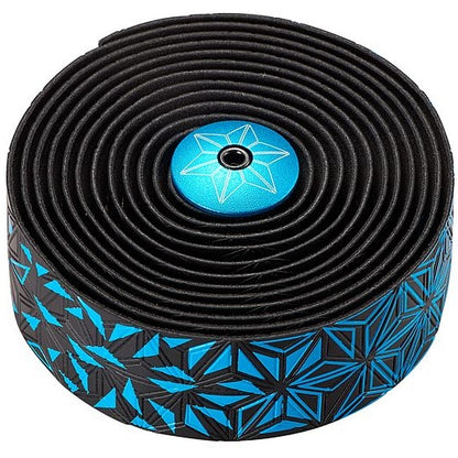 SUPACAZ RUBAN DE GUIDON SUPER STICKY KUSH STAR FADE ESTRELLAS NOIR/AZUL NEON